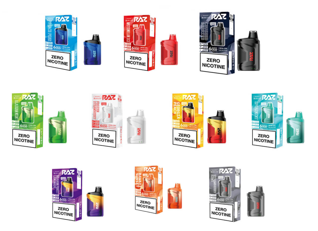 nicotine free vape raz Raz TN9000 ZERO 0% Disposable Vape Device main image 0