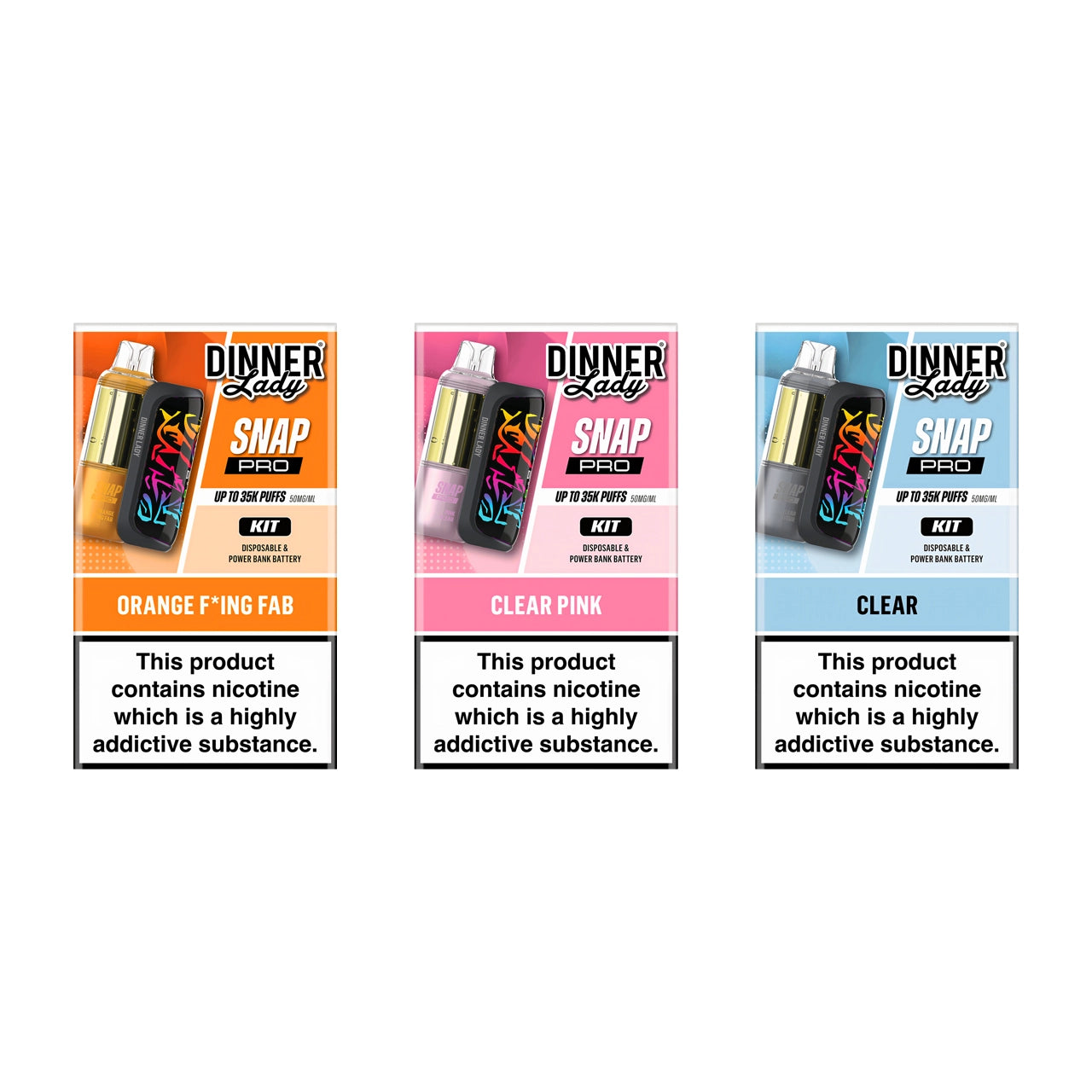 Dinner Lady Snap Pro Puffs Kit & Pod Vape 35000 Puffs