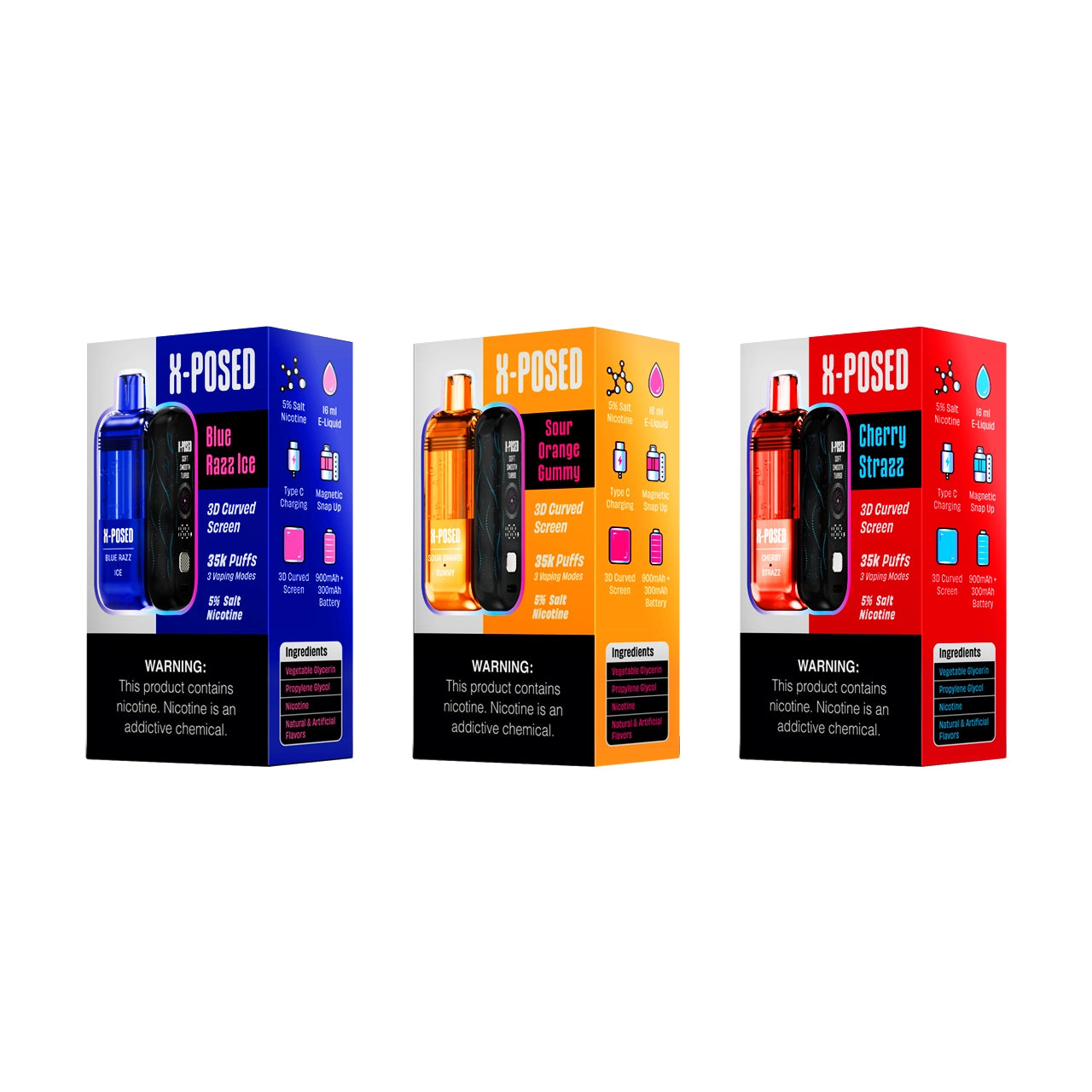 X-Posed Puffs Pod Kit Vape 35000 Puffs