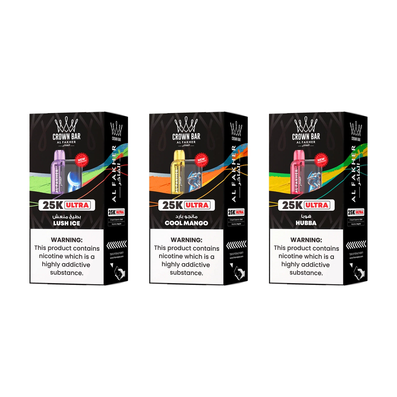 AL Fakher Crown Bar Ultra Vape 25000 Puffs