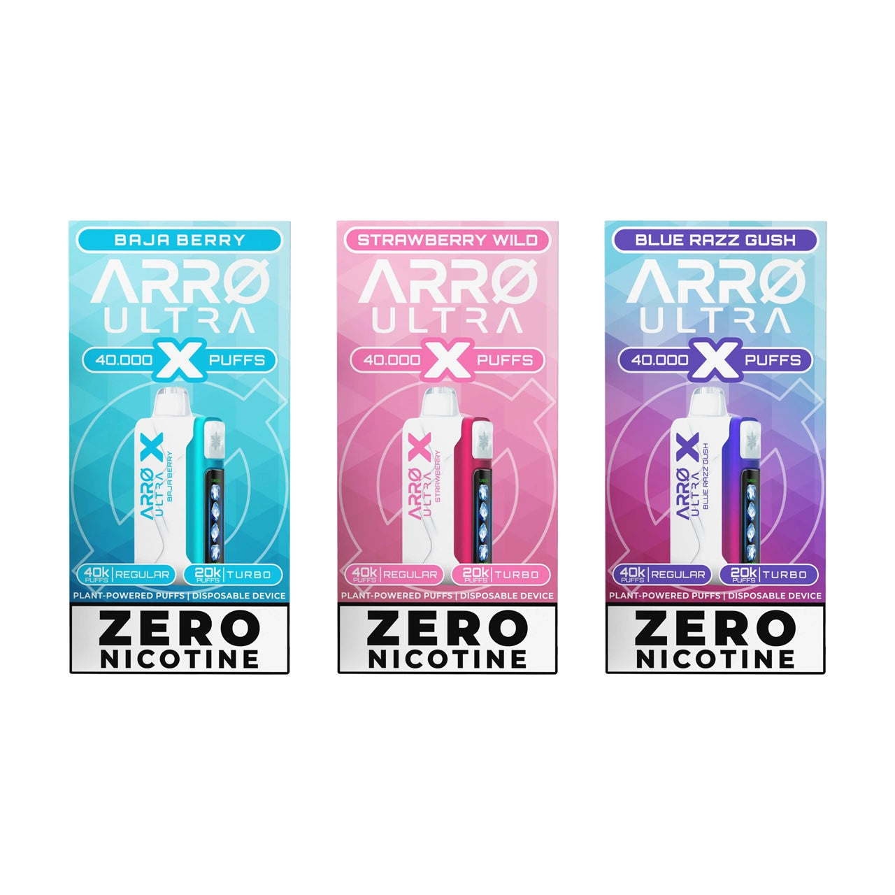 Arro Ultra X ZERO Nicotine Vape 40000 Puffs